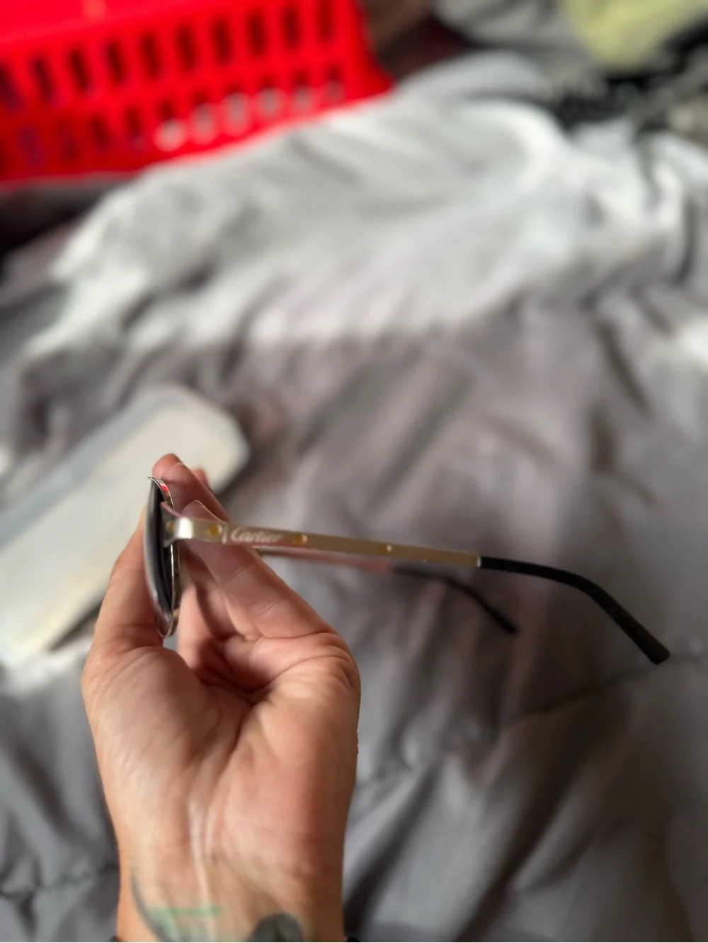 Cartier Santos-Dumont Aviators ✨ Luxury Silver & Gold Designer Sunglasse